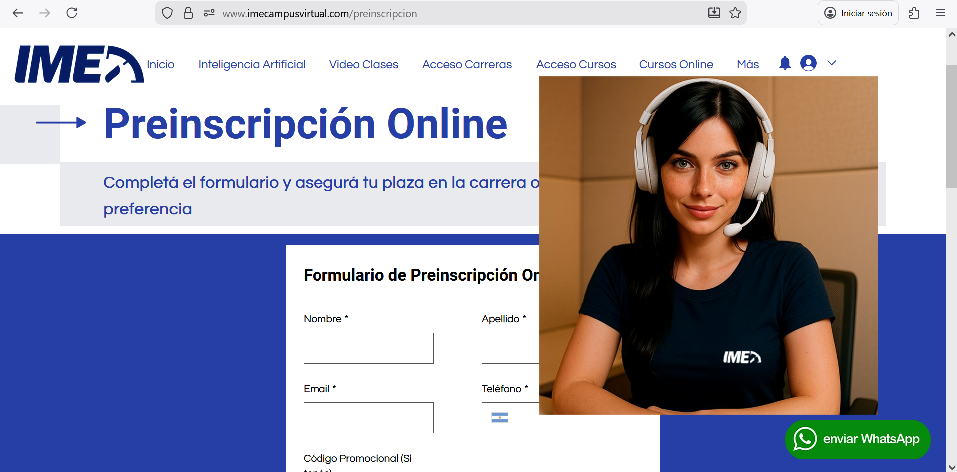 Atención al cliente Ileana